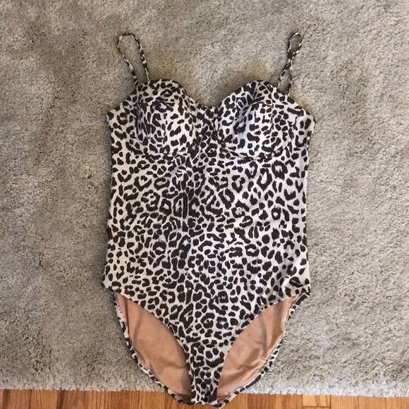j crew leopard swimsuit
